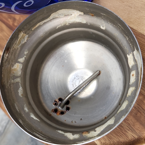 Vintage Hazel Atlas Cobalt and White Fish Cocktail Shaker - Picture 7 of 9